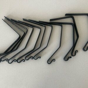 Set of Wrought Iron Stocking Hangers